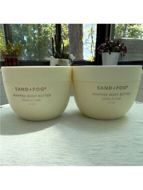 Sand + Fog Vanilla Cake Whipped Body Butter Set Of 2 16.9 oz Gourmand Fragrance